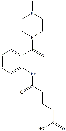 5-{2-[(4-methyl-1-piperazinyl)carbonyl]anilino}-5-oxopentanoic acid 结构式