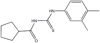 N-(cyclopentylcarbonyl)-N'-(3,4-dimethylphenyl)thiourea