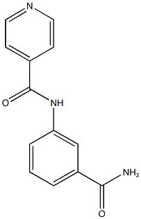 N-[3-(aminocarbonyl)phenyl]isonicotinamide Struktur
