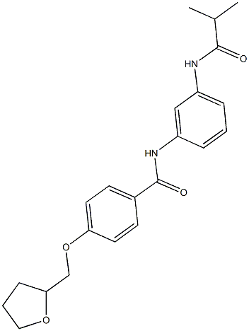  N-[3-(isobutyrylamino)phenyl]-4-(tetrahydro-2-furanylmethoxy)benzamide