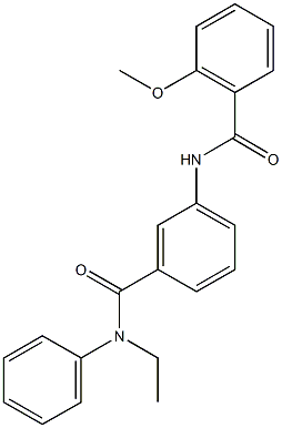 N-{3-[(ethylanilino)carbonyl]phenyl}-2-methoxybenzamide Structure