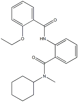 N-cyclohexyl-2-[(2-ethoxybenzoyl)amino]-N-methylbenzamide,,结构式