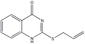 2-(allylsulfanyl)-4(3H)-quinazolinone 化学構造式