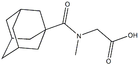 [(1-adamantylcarbonyl)(methyl)amino]acetic acid Structure