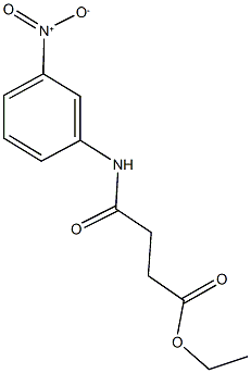 ethyl 4-{3-nitroanilino}-4-oxobutanoate Structure