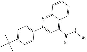 2-(4-tert-butylphenyl)-4-quinolinecarbohydrazide,,结构式