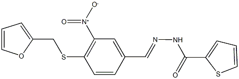  N'-{4-[(2-furylmethyl)sulfanyl]-3-nitrobenzylidene}-2-thiophenecarbohydrazide