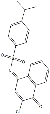 N-(3-chloro-4-oxo-1(4H)-naphthalenylidene)-4-isopropylbenzenesulfonamide|