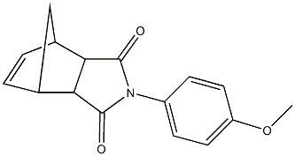 4-(4-methoxyphenyl)-4-azatricyclo[5.2.1.0~2,6~]dec-8-ene-3,5-dione,,结构式