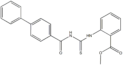 methyl 2-({[([1,1'-biphenyl]-4-ylcarbonyl)amino]carbothioyl}amino)benzoate 结构式