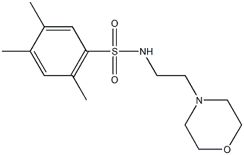 2,4,5-trimethyl-N-[2-(4-morpholinyl)ethyl]benzenesulfonamide