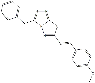 4-[2-(3-benzyl[1,2,4]triazolo[3,4-b][1,3,4]thiadiazol-6-yl)vinyl]phenyl methyl ether