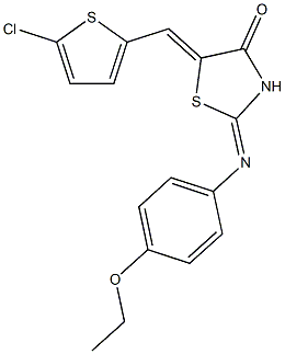 5-[(5-chloro-2-thienyl)methylene]-2-[(4-ethoxyphenyl)imino]-1,3-thiazolidin-4-one