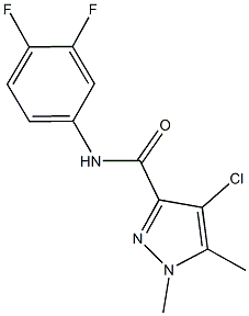 4-chloro-N-(3,4-difluorophenyl)-1,5-dimethyl-1H-pyrazole-3-carboxamide