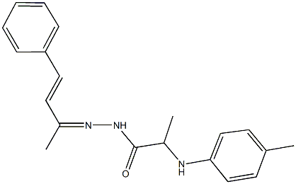 N'-(1-methyl-3-phenyl-2-propenylidene)-2-(4-toluidino)propanohydrazide