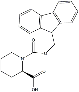 1-[(9H-fluoren-9-ylmethoxy)carbonyl]piperidine-2-carboxylic acid,,结构式