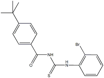 N-(2-bromophenyl)-N'-(4-tert-butylbenzoyl)thiourea Structure