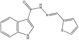 N'-(2-thienylmethylene)-1H-indole-3-carbohydrazide Structure