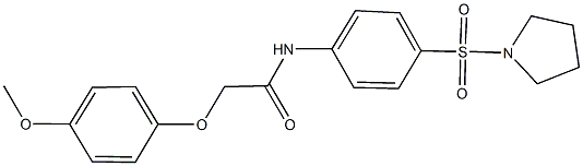  2-(4-methoxyphenoxy)-N-[4-(pyrrolidin-1-ylsulfonyl)phenyl]acetamide