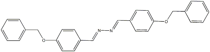 4-(benzyloxy)benzaldehyde [4-(benzyloxy)benzylidene]hydrazone 化学構造式