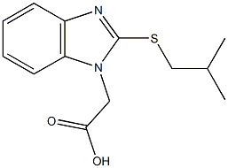 [2-(isobutylsulfanyl)-1H-benzimidazol-1-yl]acetic acid Structure