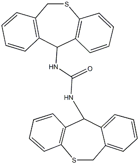 N,N'-di(6,11-dihydrodibenzo[b,e]thiepin-11-yl)urea Structure