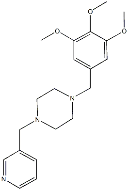 1-(3-pyridinylmethyl)-4-(3,4,5-trimethoxybenzyl)piperazine