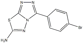 3-(4-bromophenyl)[1,2,4]triazolo[3,4-b][1,3,4]thiadiazol-6-ylamine,,结构式
