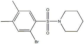  1-[(2-bromo-4,5-dimethylphenyl)sulfonyl]piperidine