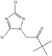 1-(3,5-dichloro-1H-1,2,4-triazol-1-yl)-3,3-dimethyl-2-butanone Struktur