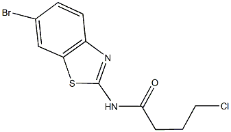 N-(6-bromo-1,3-benzothiazol-2-yl)-4-chlorobutanamide Struktur