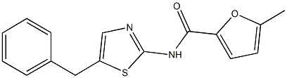 N-(5-benzyl-1,3-thiazol-2-yl)-5-methyl-2-furamide 化学構造式