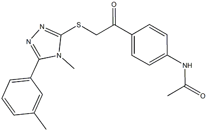  N-[4-(2-{[4-methyl-5-(3-methylphenyl)-4H-1,2,4-triazol-3-yl]sulfanyl}acetyl)phenyl]acetamide