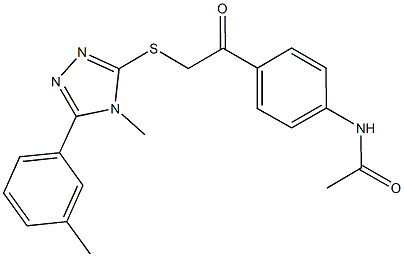 N-[4-(2-{[4-methyl-5-(3-methylphenyl)-4H-1,2,4-triazol-3-yl]sulfanyl}acetyl)phenyl]acetamide