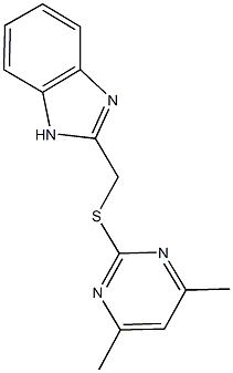 1H-benzimidazol-2-ylmethyl 4,6-dimethylpyrimidin-2-yl sulfide
