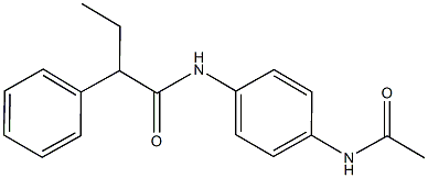 N-[4-(acetylamino)phenyl]-2-phenylbutanamide