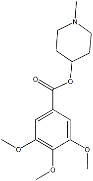  1-methyl-4-piperidinyl 3,4,5-trimethoxybenzoate