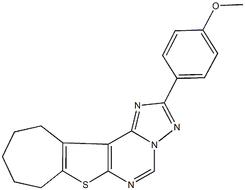 methyl 4-(9,10,11,12-tetrahydro-8H-cyclohepta[4,5]thieno[3,2-e][1,2,4]triazolo[1,5-c]pyrimidin-2-yl)phenyl ether|