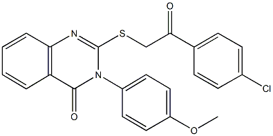 2-{[2-(4-chlorophenyl)-2-oxoethyl]sulfanyl}-3-(4-methoxyphenyl)-4(3H)-quinazolinone