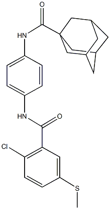  N-(4-{[2-chloro-5-(methylsulfanyl)benzoyl]amino}phenyl)-1-adamantanecarboxamide