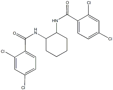 2,4-dichloro-N-{2-[(2,4-dichlorobenzoyl)amino]cyclohexyl}benzamide Struktur