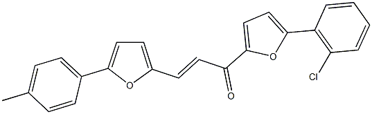  1-[5-(2-chlorophenyl)-2-furyl]-3-[5-(4-methylphenyl)-2-furyl]-2-propen-1-one