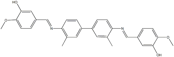  5-[({4'-[(3-hydroxy-4-methoxybenzylidene)amino]-3,3'-dimethyl[1,1'-biphenyl]-4-yl}imino)methyl]-2-methoxyphenol