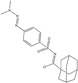 1-adamantyl({[4-(3,3-dimethyl-1-triazenyl)phenyl]sulfonyl}imino)methanolate Structure