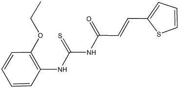 N-(2-ethoxyphenyl)-N'-[3-(2-thienyl)acryloyl]thiourea Structure