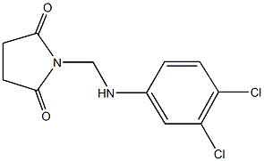 1-[(3,4-dichloroanilino)methyl]pyrrolidine-2,5-dione Struktur