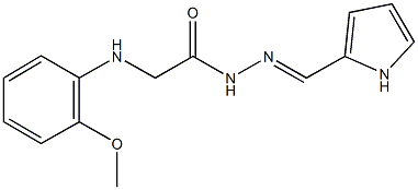  2-(2-methoxyanilino)-N'-(1H-pyrrol-2-ylmethylene)acetohydrazide