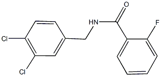 N-(3,4-dichlorobenzyl)-2-fluorobenzamide Structure