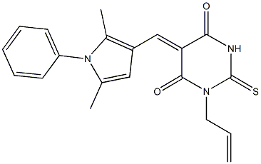  1-allyl-5-[(2,5-dimethyl-1-phenyl-1H-pyrrol-3-yl)methylene]-2-thioxodihydro-4,6(1H,5H)-pyrimidinedione