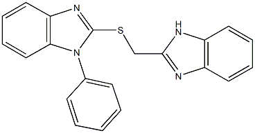 1H-benzimidazol-2-ylmethyl 1-phenyl-1H-benzimidazol-2-yl sulfide
